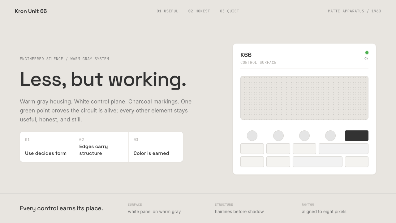 Dieter Rams / Braun design style — example