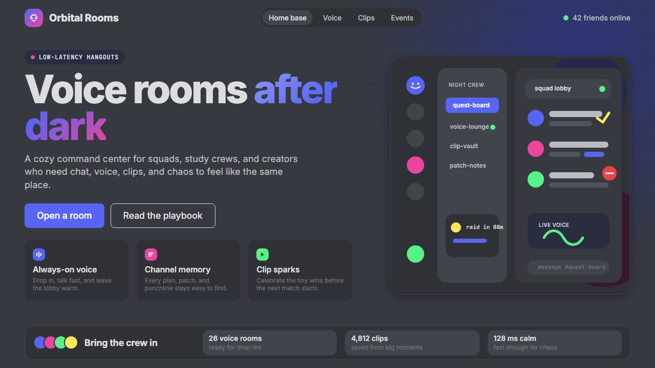 Discord 2024 design style — example