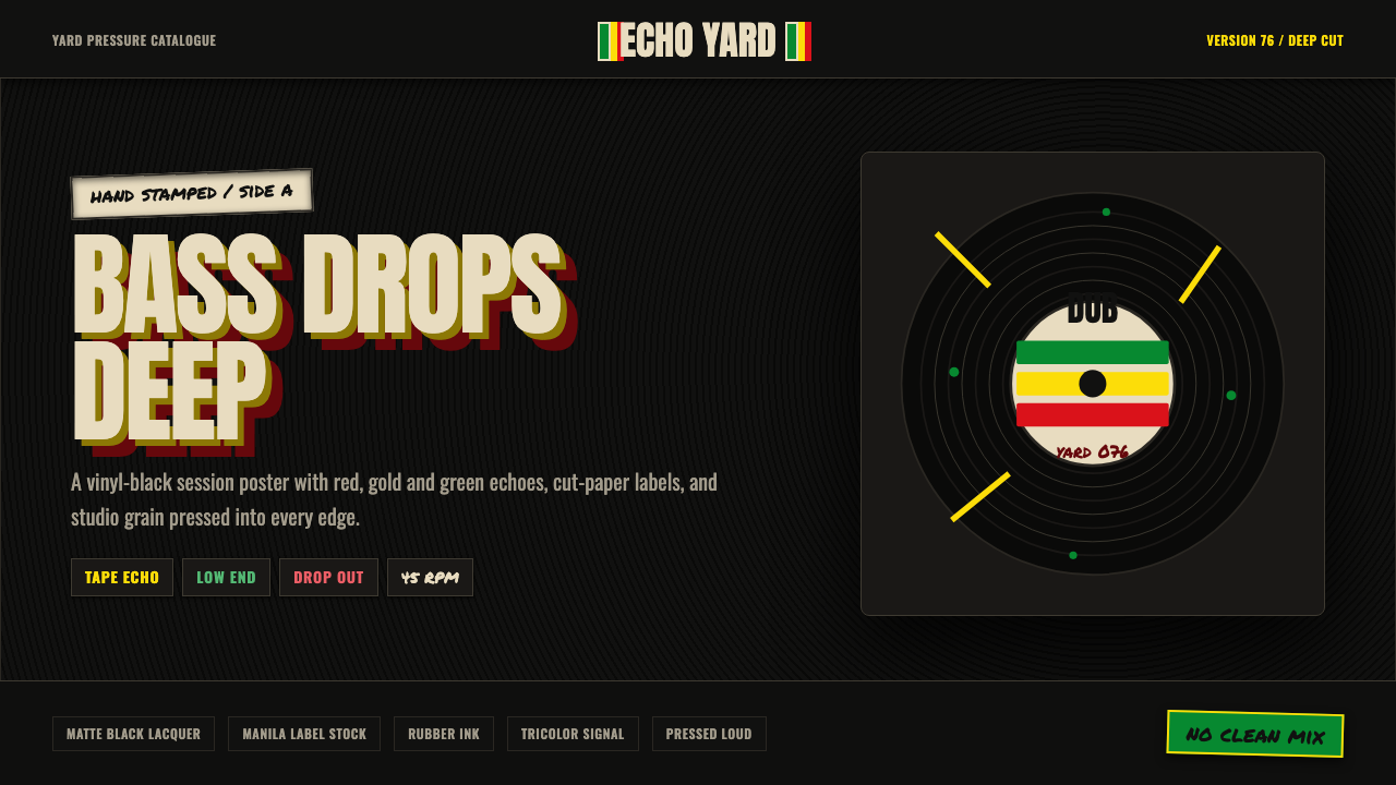 Dub Soundsystem design style — example