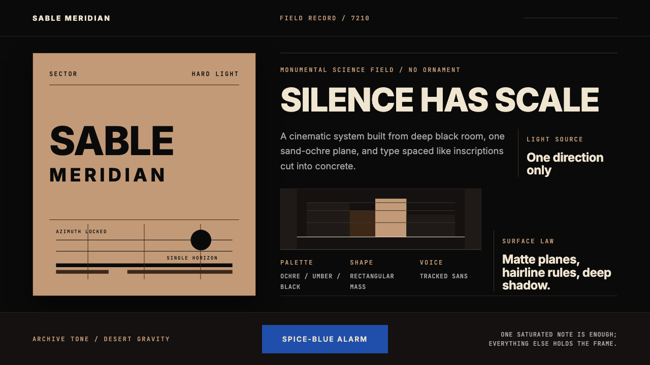 Dune Arrakis (Villeneuve) design style — example