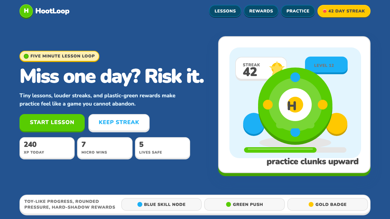 Duolingo 2024 design style — example