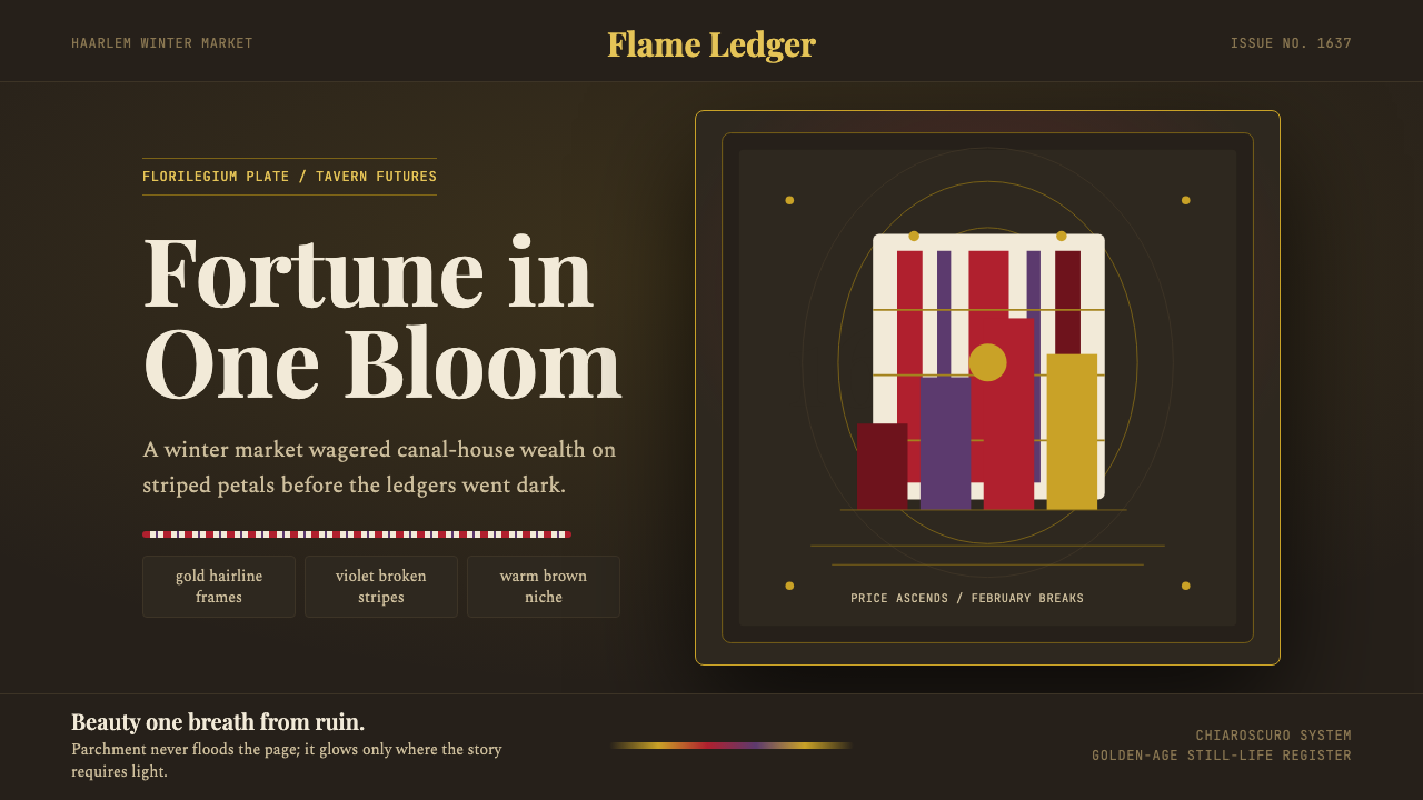 Dutch Tulip Mania design style — example
