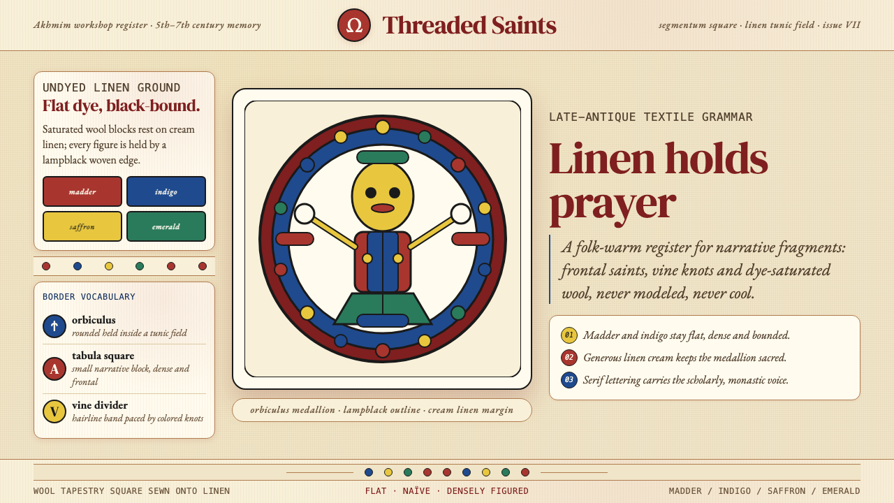 Egyptian Coptic Textile design style — example