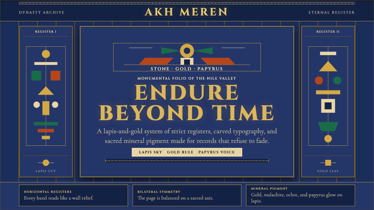 Egyptian Pharaonic design style — example