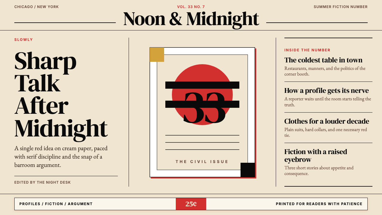 Esquire Magazine design style — example