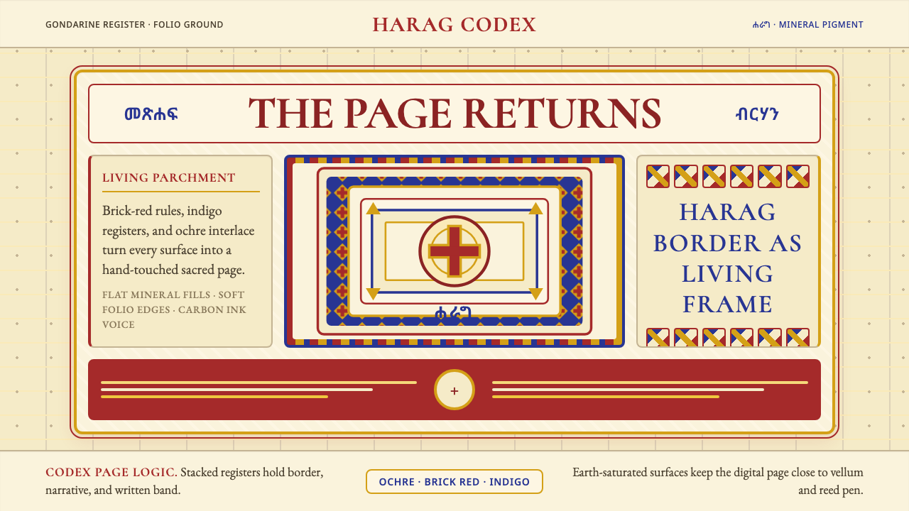 Ethiopian Orthodox Manuscript design style — example