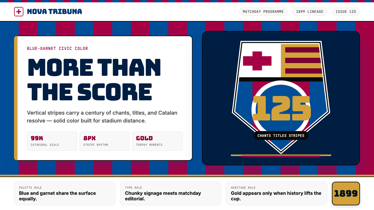 FC Barcelona (Blaugrana) design style — example