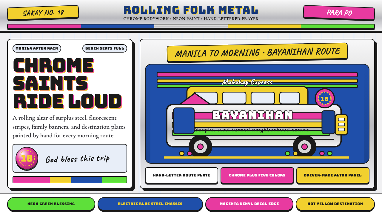 Filipino Jeepney design style — example
