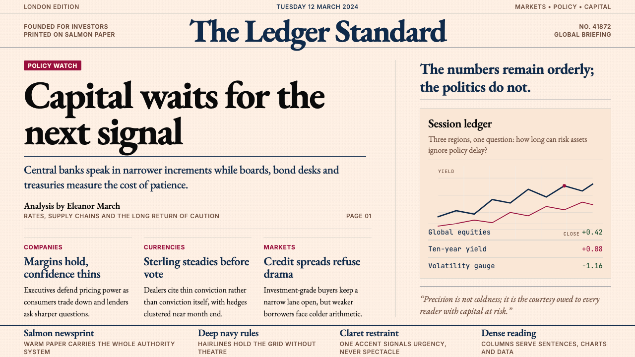 Financial Times (Pink Paper) design style — example