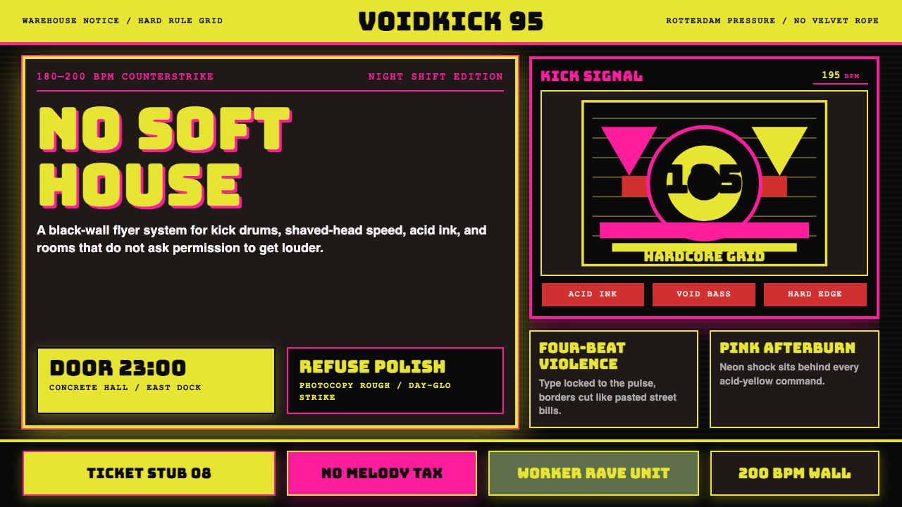 Rotterdam Gabber Hardcore design style — example