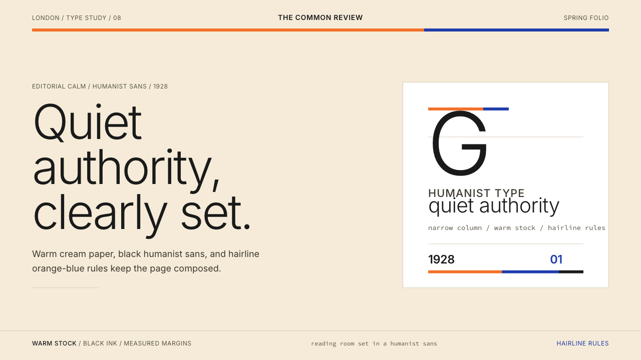Gill Sans (BBC, 1928) design style — example