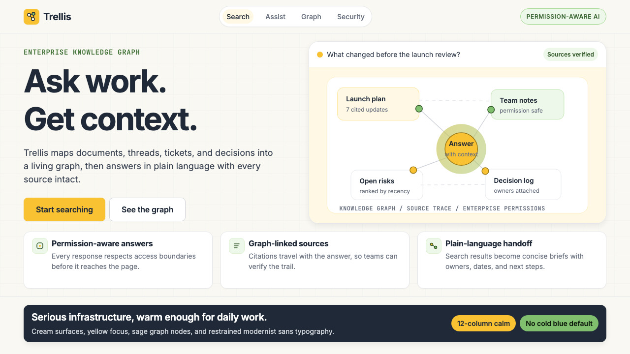 Glean Enterprise-Search design style — example