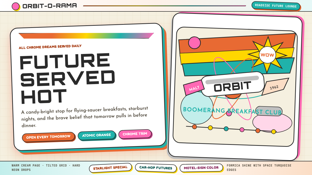 Googie / Space Age (1960s) design style — example