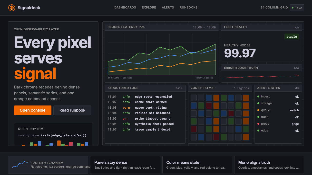 Grafana design style — example