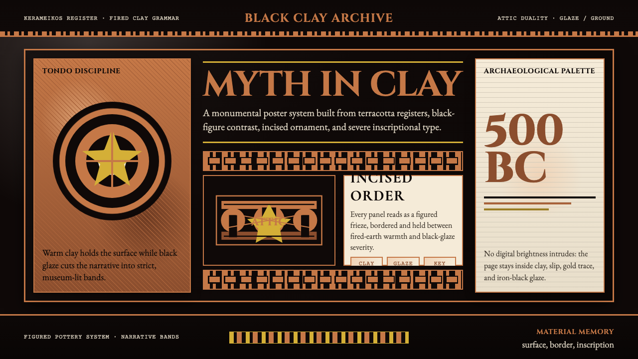 Greek Vase Attic (500 BC) design style — example