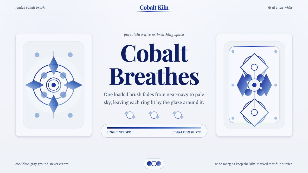 Gzhel Blue Porcelain design style — example