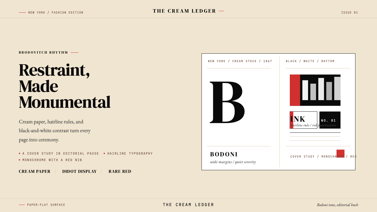 Harper's Bazaar design style — example