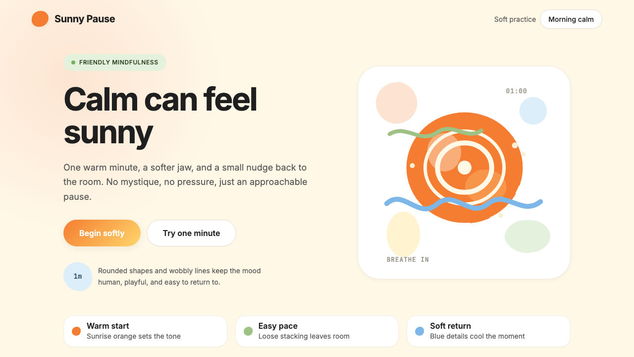 Headspace design style — example