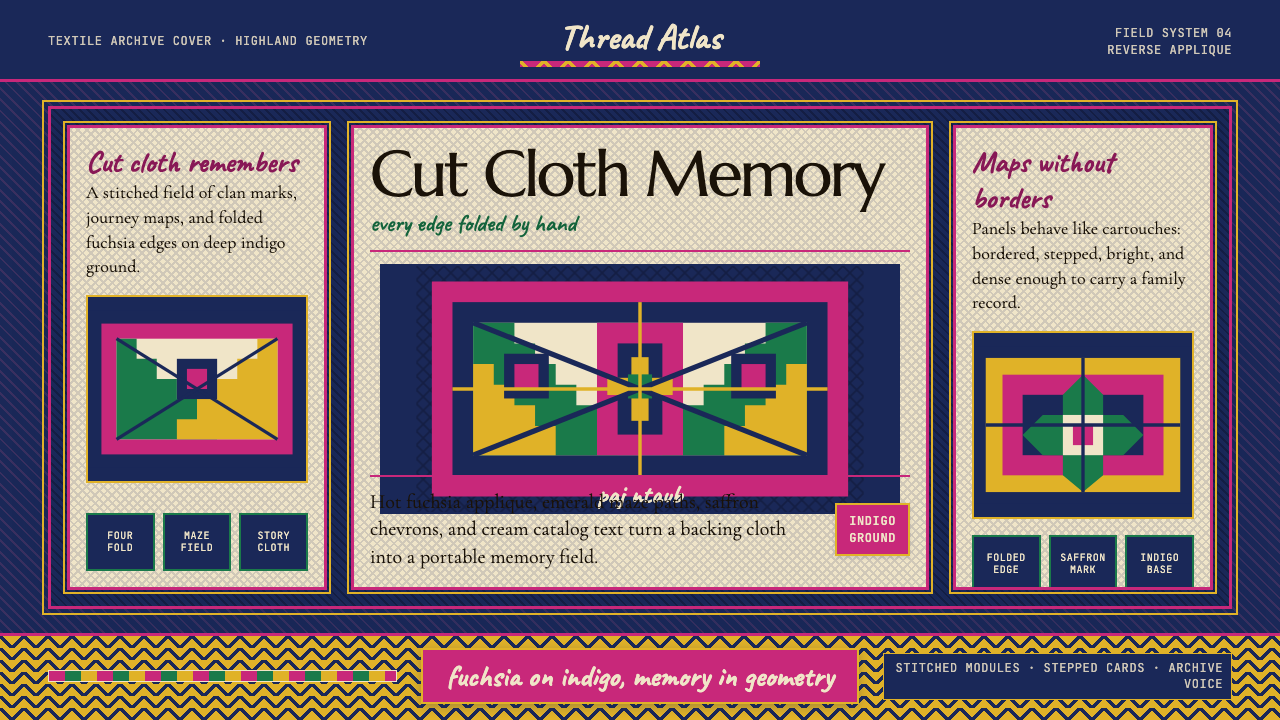 Hmong Paj Ntaub (Flower Cloth) design style — example