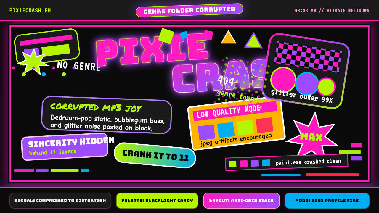 Hyperpop 100 gecs (2019) design style — example