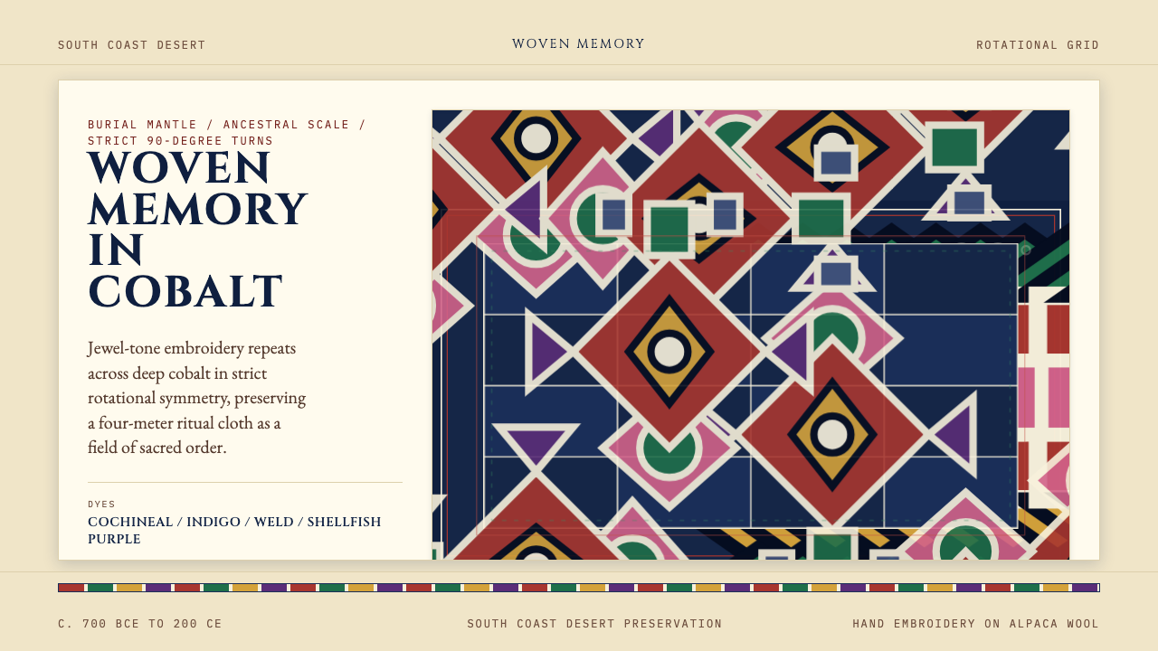 Paracas Andean Textile design style — example