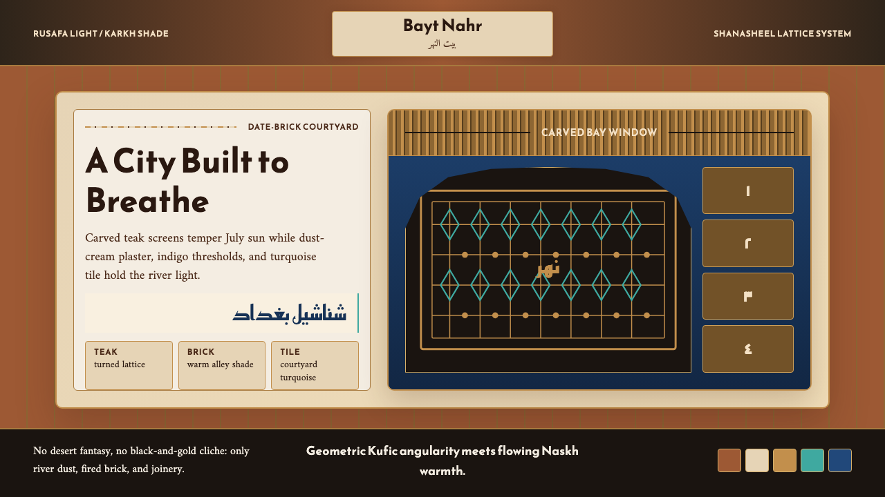 Iraqi Baghdad Shanasheel House design style — example