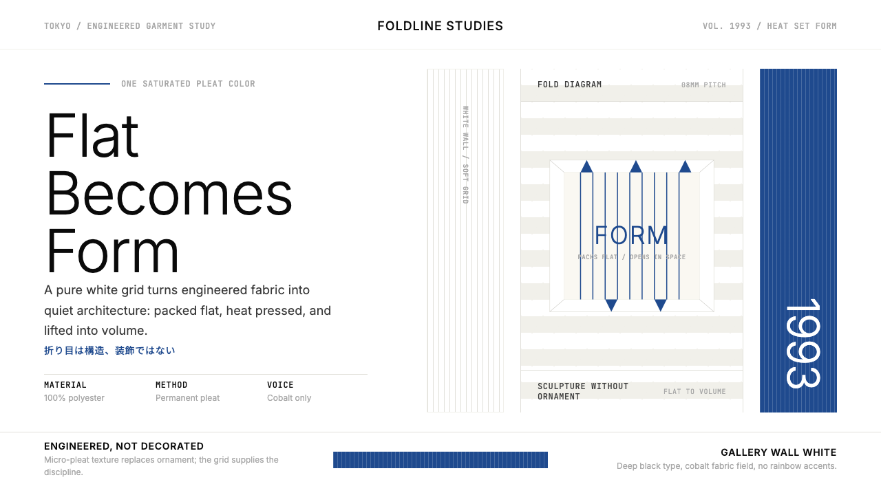 Issey Miyake Pleats Please design style — example