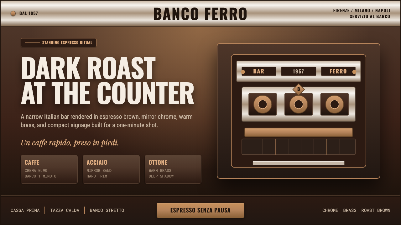 Italian Espresso Bar design style — example