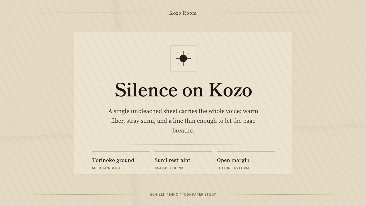 Washi Paper Minimal design style — example