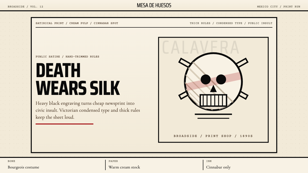 José Guadalupe Posada Calavera design style — example