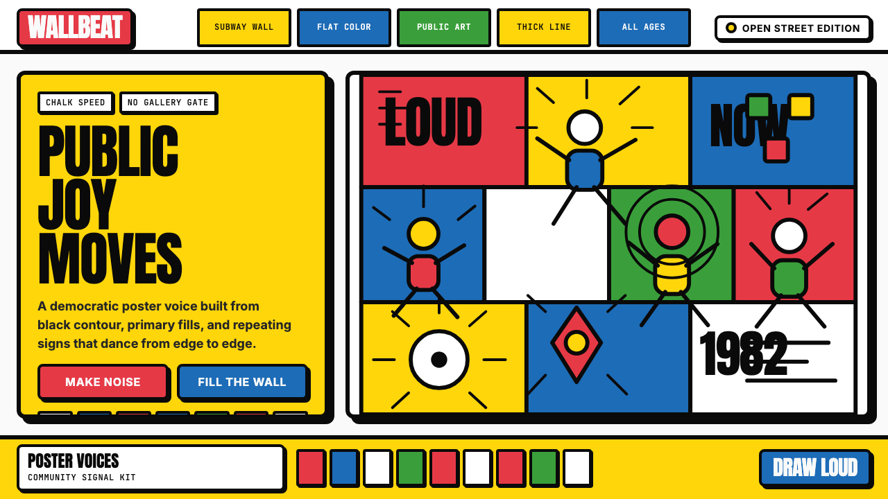 Keith Haring Pop design style — example