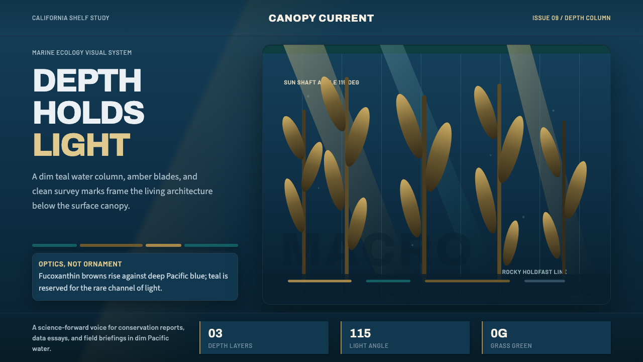 Pacific Kelp Forest design style — example