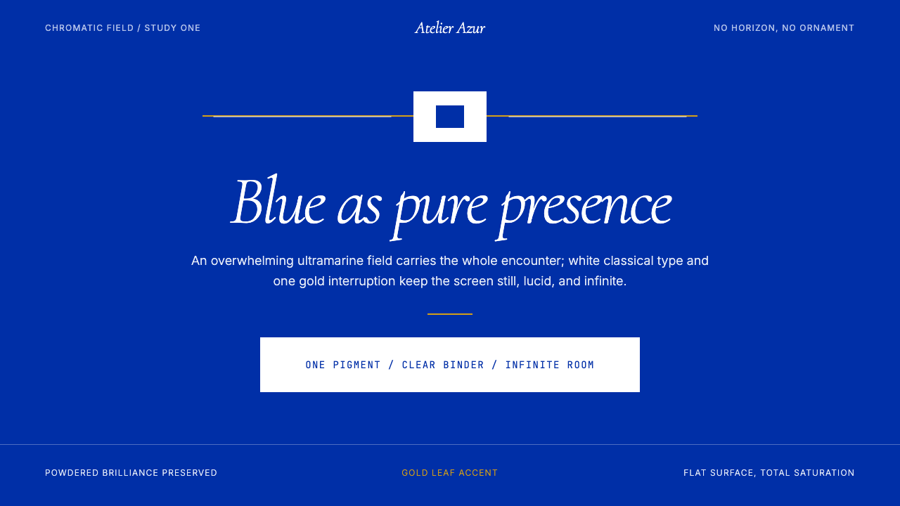 Klein Blue (IKB) design style — example