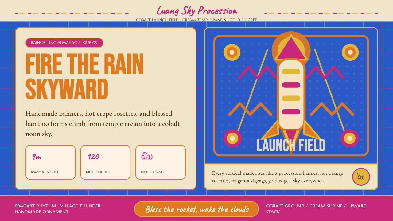 Lao Luang Pho (Bun Bang Fai Rocket) design style — example