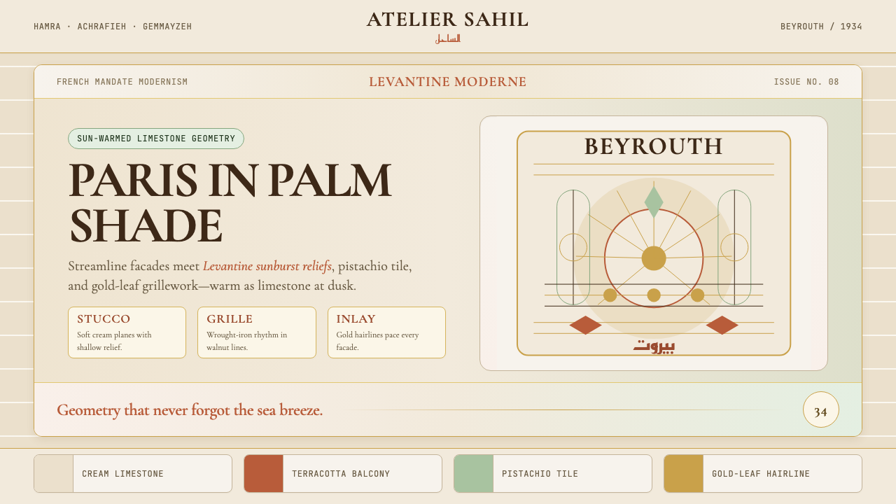 Lebanese Art Deco (Beirut) design style — example