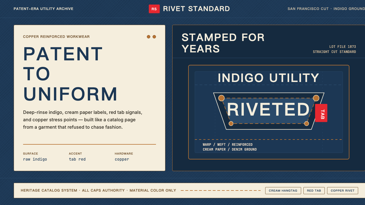 Levi's 501 design style — example