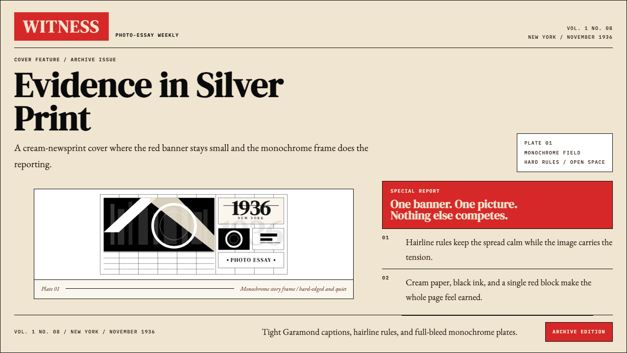 LIFE Magazine (Red-Banner) design style — example