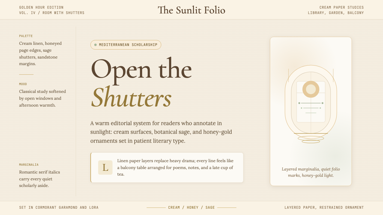 Light Academia design style — example