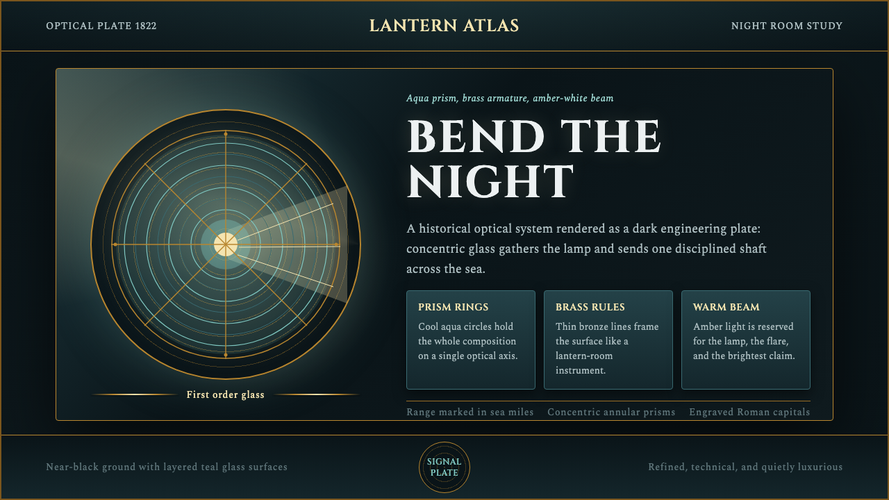 Fresnel Lighthouse Lens design style — example