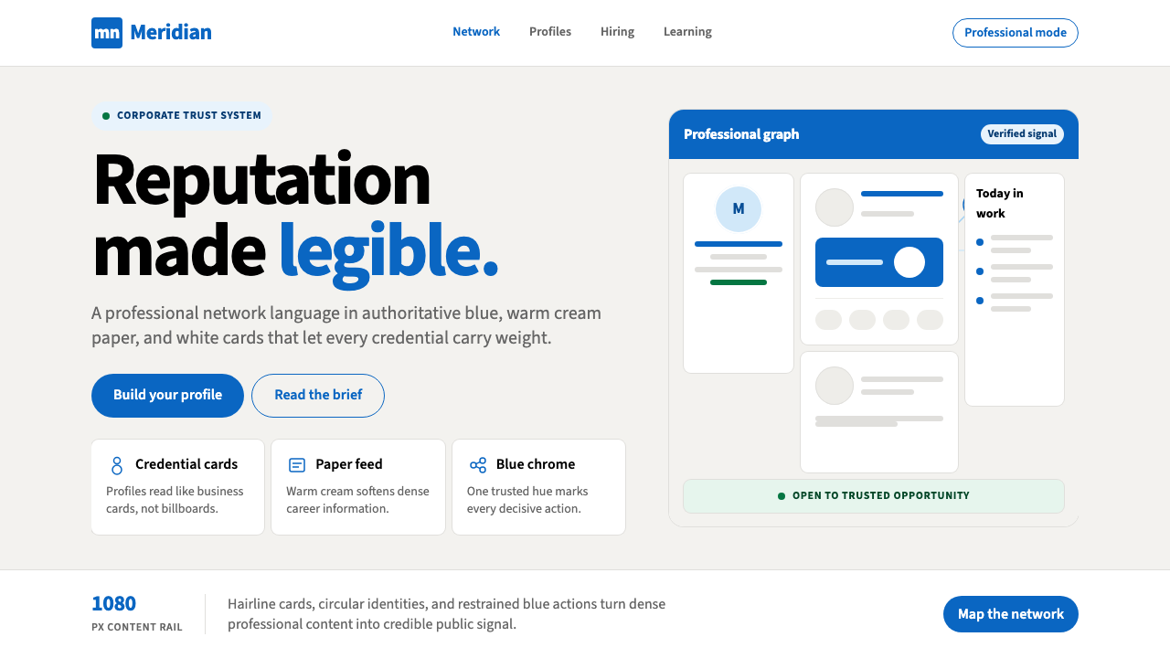 LinkedIn design style — example