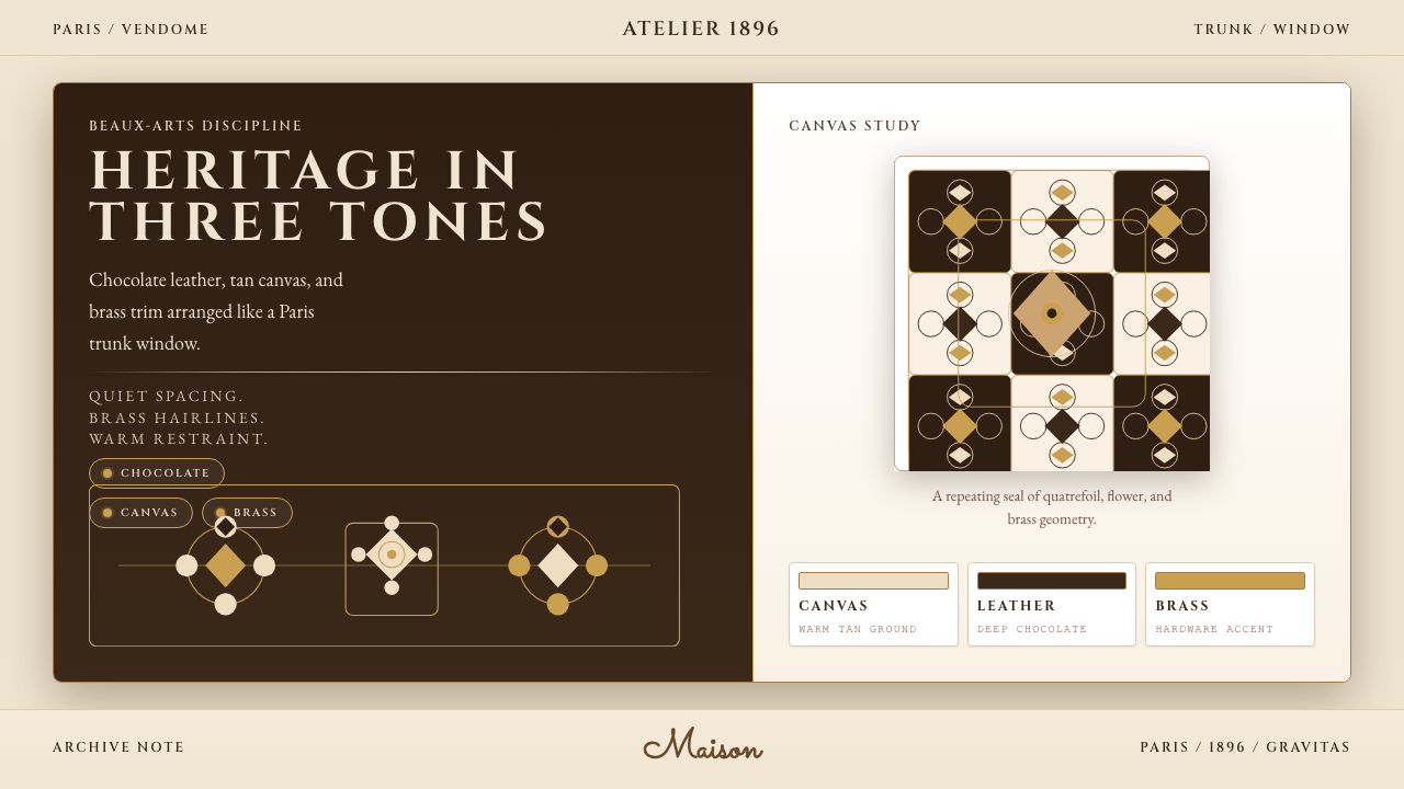 Louis Vuitton Monogram design style — example
