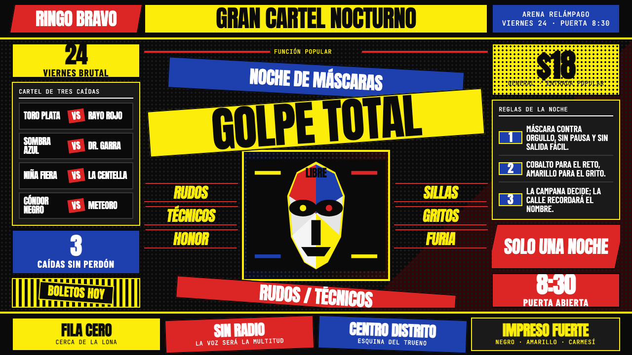 Lucha Libre Poster design style — example