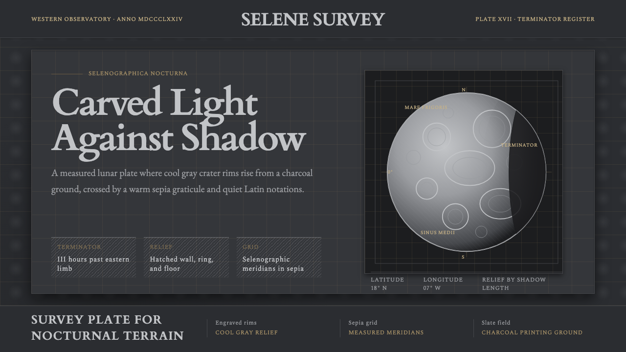 Lunar Selenography design style — example
