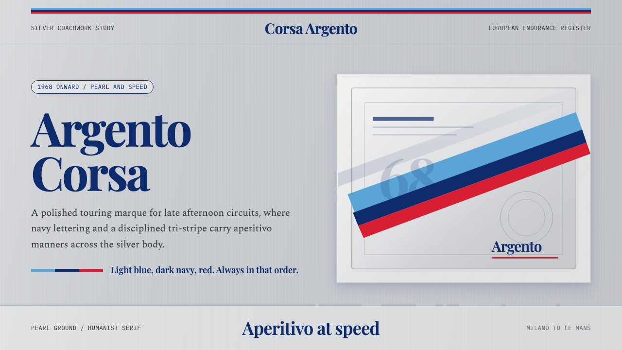 Martini Racing Stripes design style — example