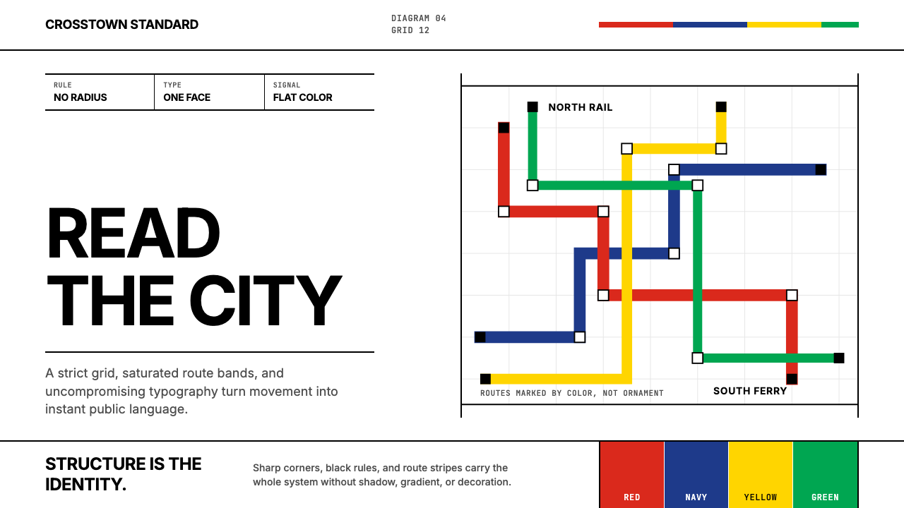 Massimo Vignelli NYC design style — example