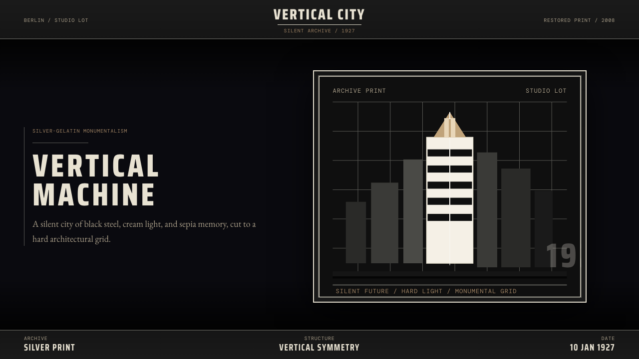 Metropolis (Fritz Lang, 1927) design style — example