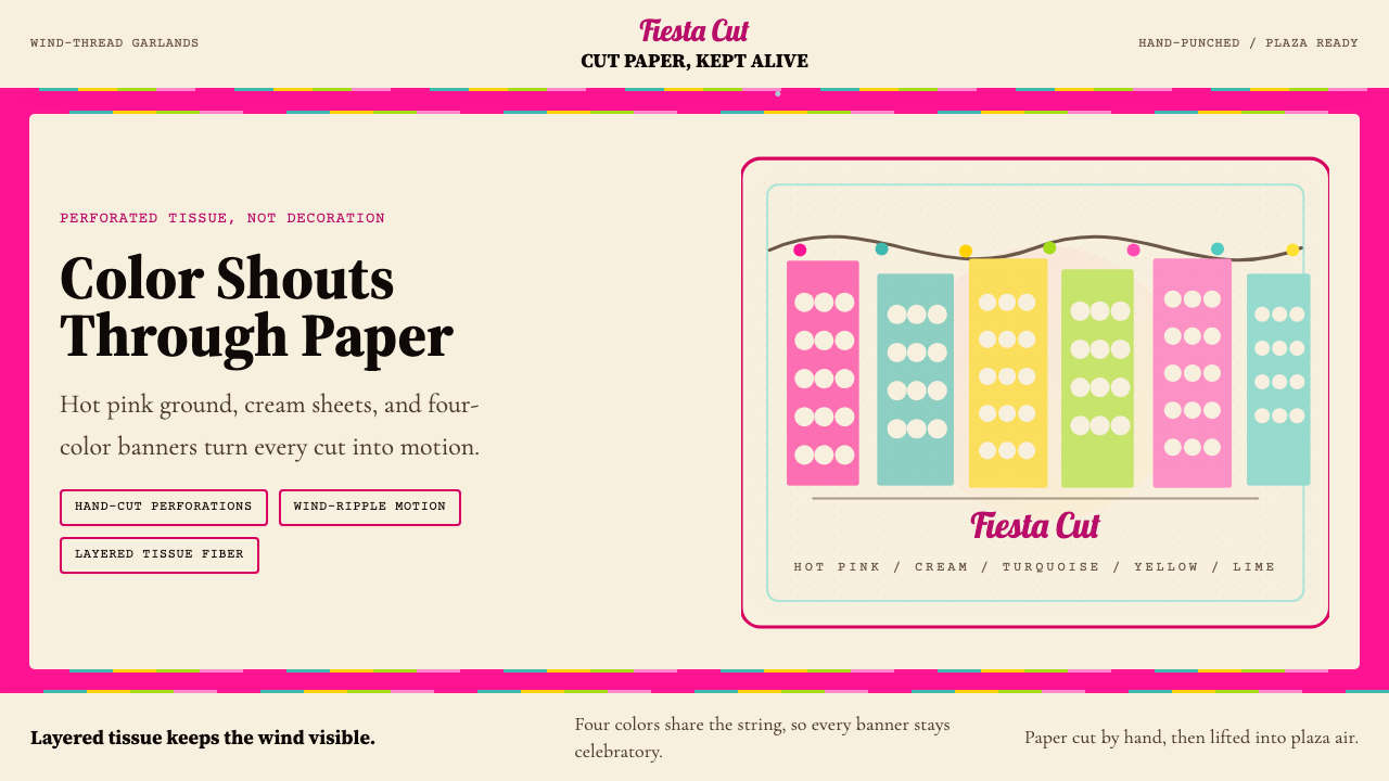 Mexican Papel Picado Tissue design style — example