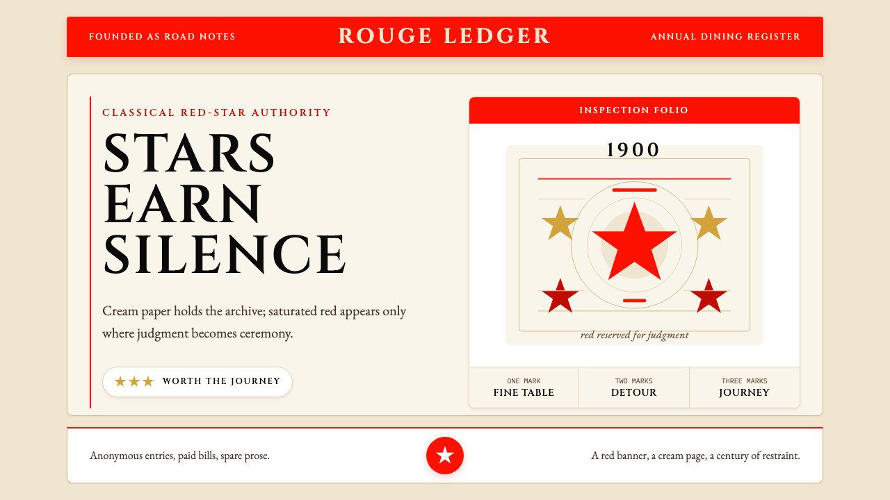 Michelin Guide Red-Stars design style — example