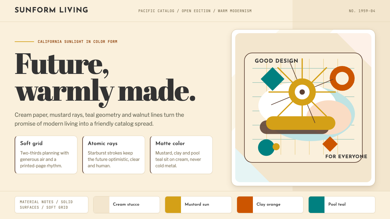 Mid-Century Modern (Eames) design style — example