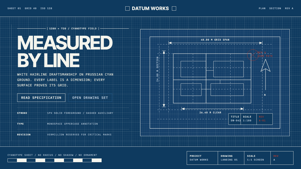 Architectural Blueprint design style — example